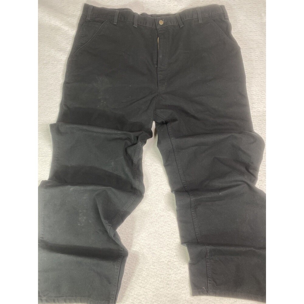 Carhartt Mens Pants Size 46x34 Model B11-BLK Workwear Utility Jeans Performance